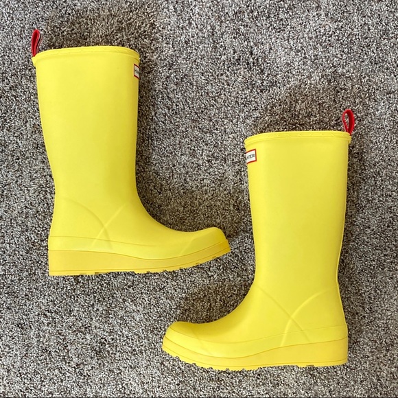 hunter play boots yellow